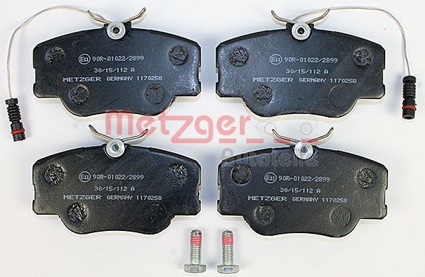 METZGER 1170258 Bremsbelagsatz, Scheibenbremse
